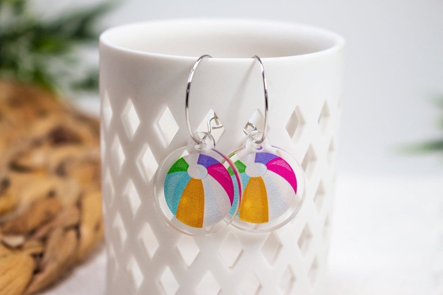 Beach Balls Summer Fun Earrings