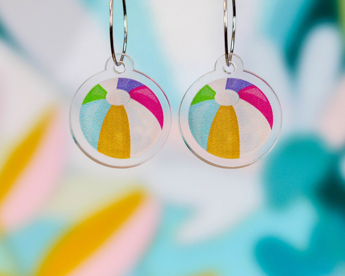 Beach Balls Summer Fun Earrings