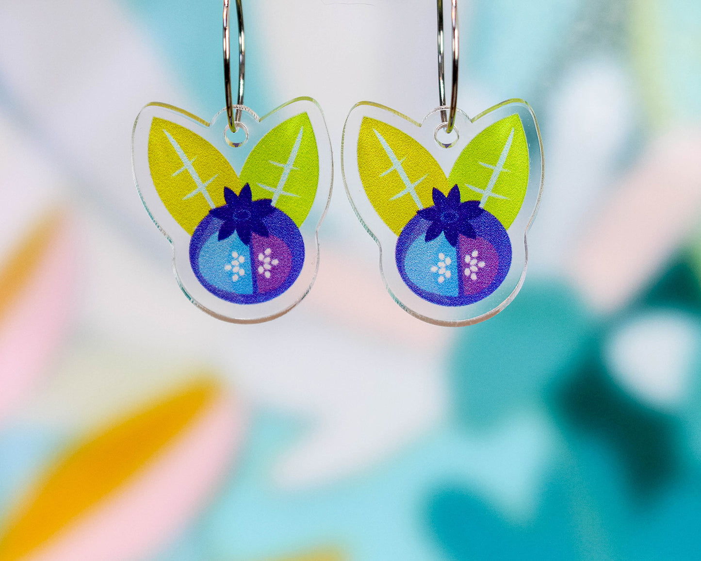 Blueberry Fruit Earrings