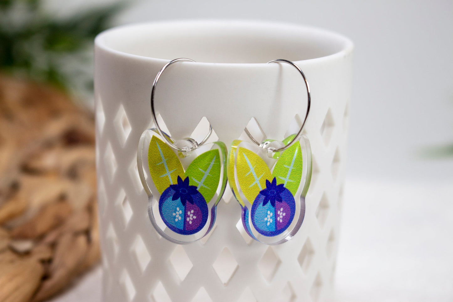 Blueberry Fruit Earrings