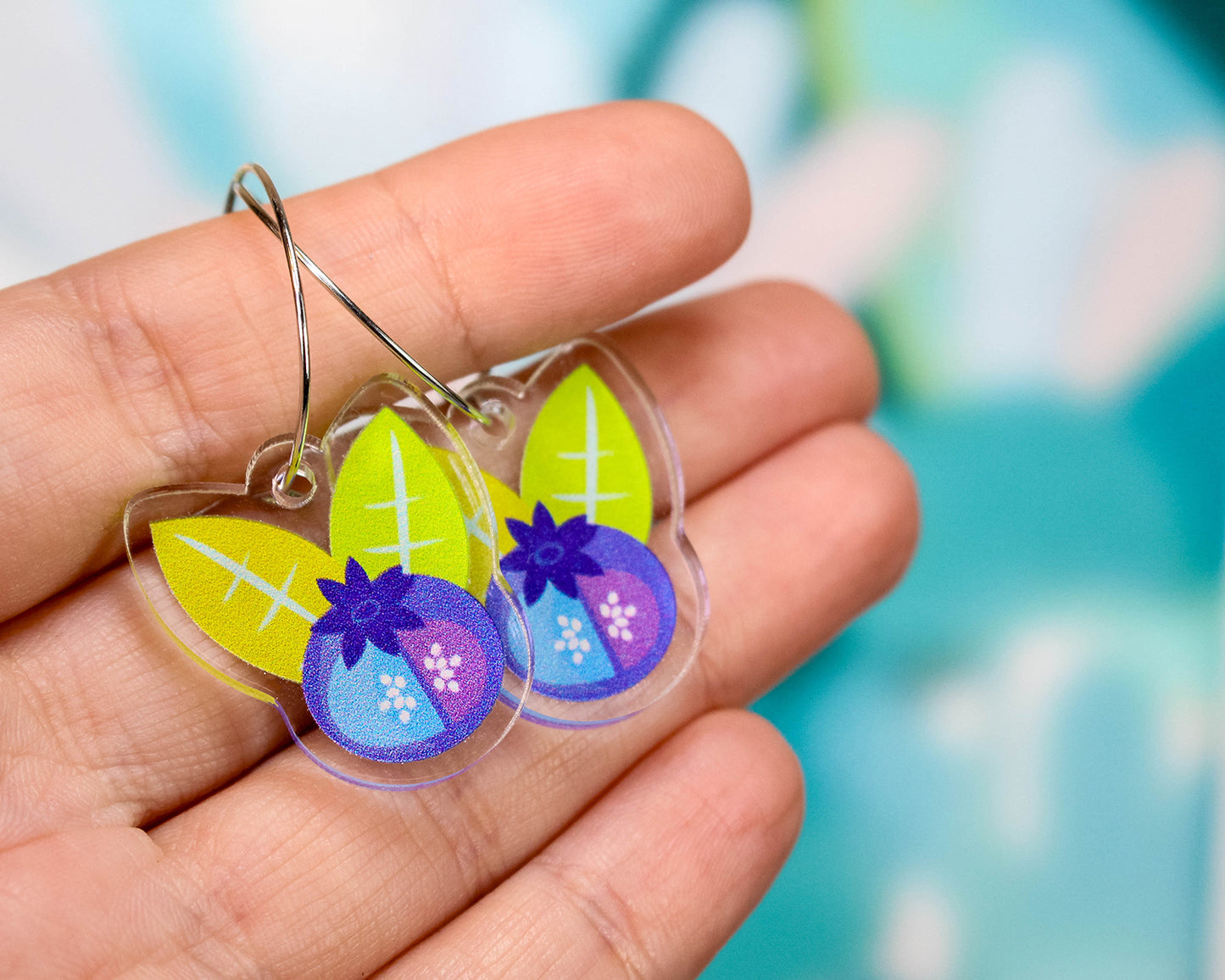 Blueberry Fruit Earrings