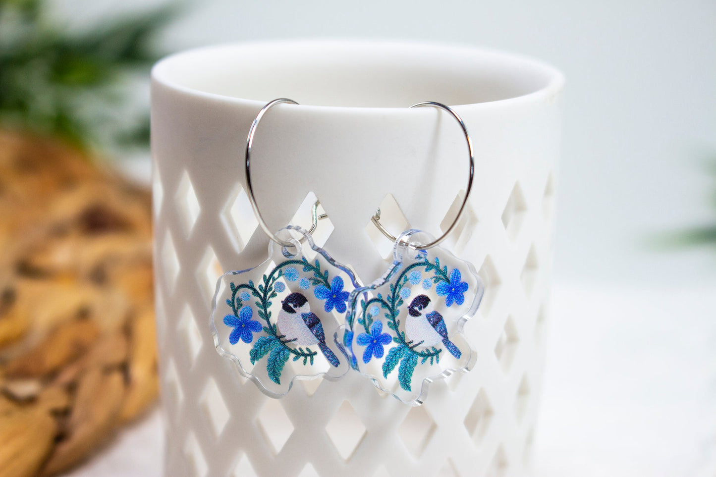 Black-Capped Chickadee Earrings