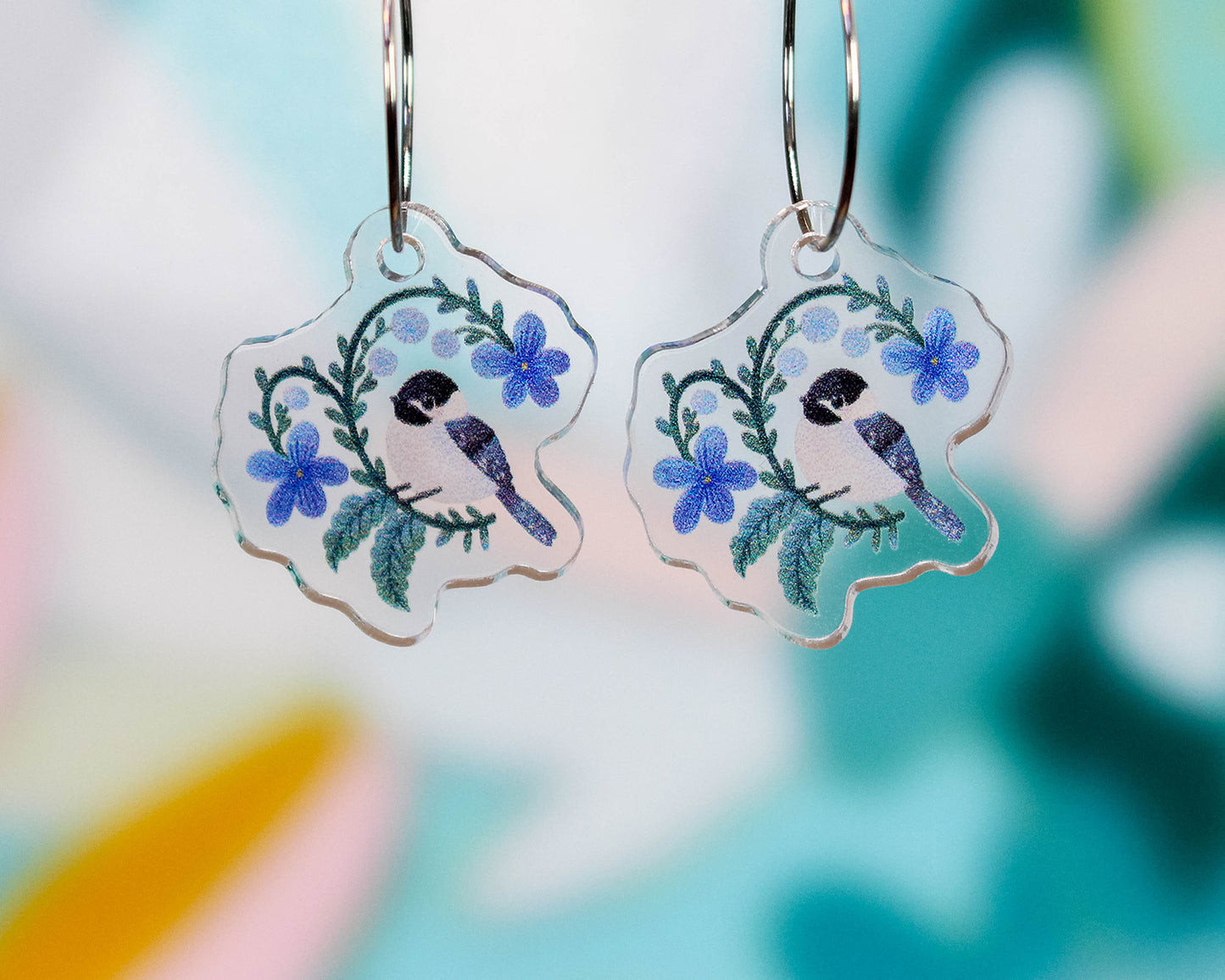 Black-Capped Chickadee Earrings