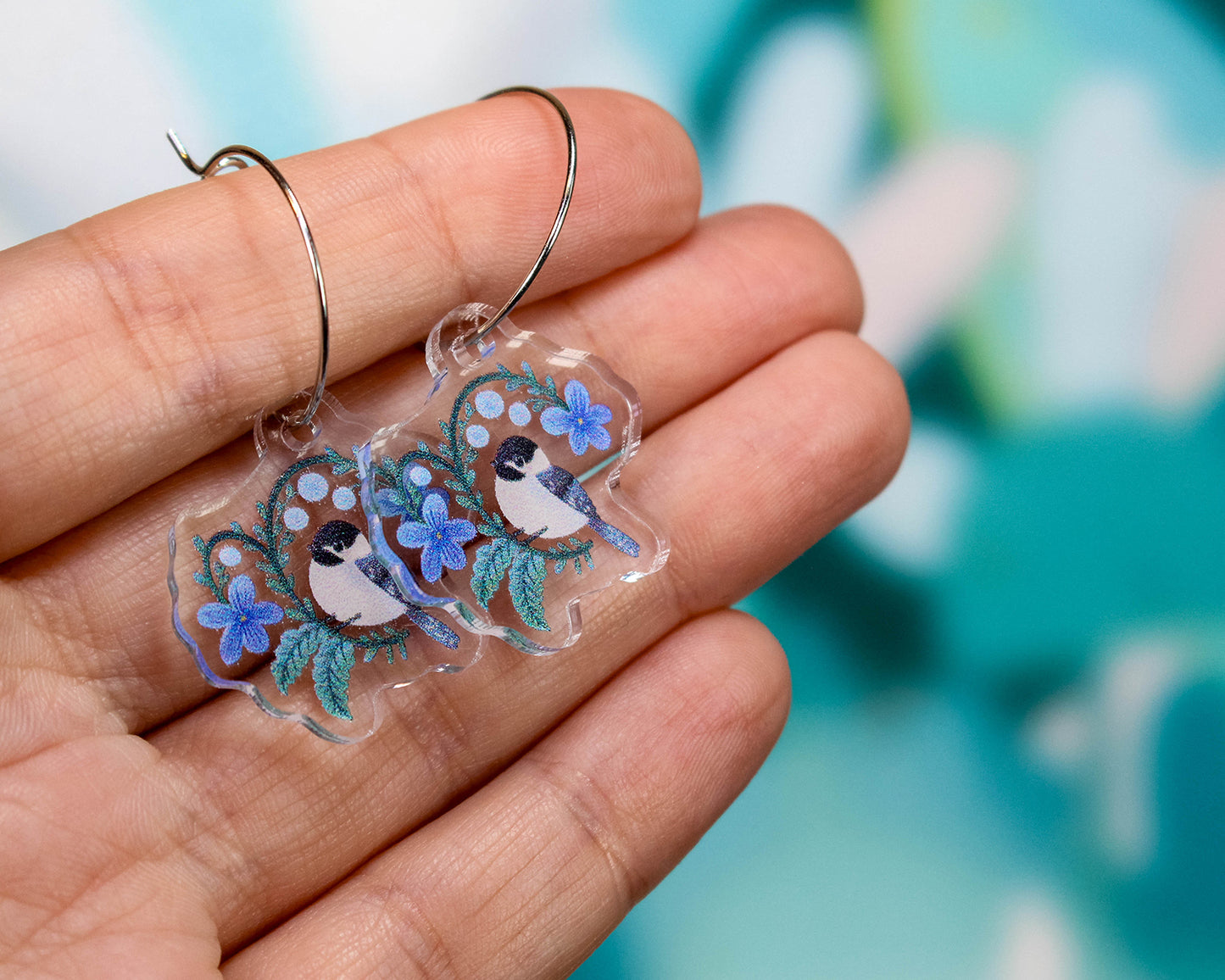 Black-Capped Chickadee Earrings
