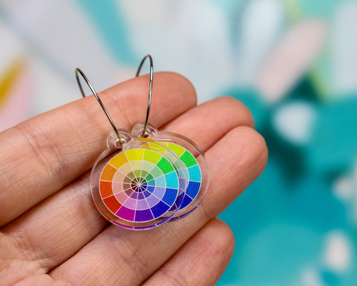 Color Wheel Artist Earrings