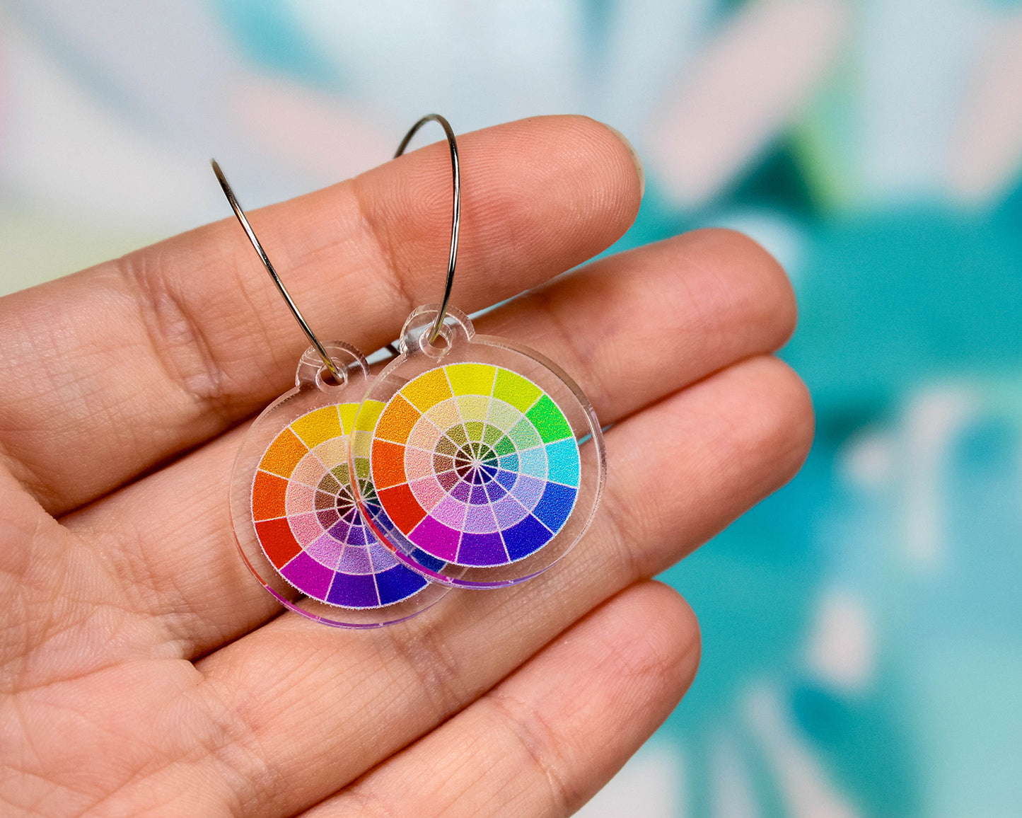 Color Wheel Artist Earrings