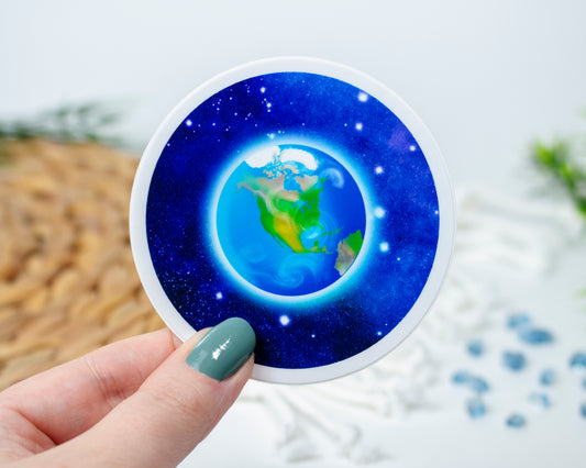 The Earth Space Celestial Sticker 3" x 3"