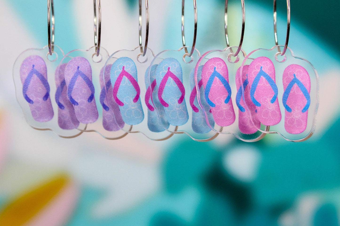 Purple Flip Flops Earrings