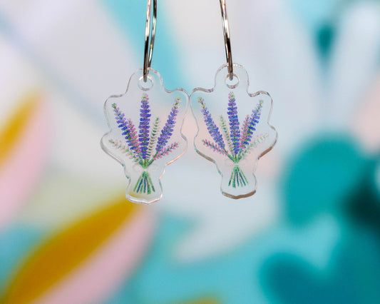 Lupines Wildflower Earrings