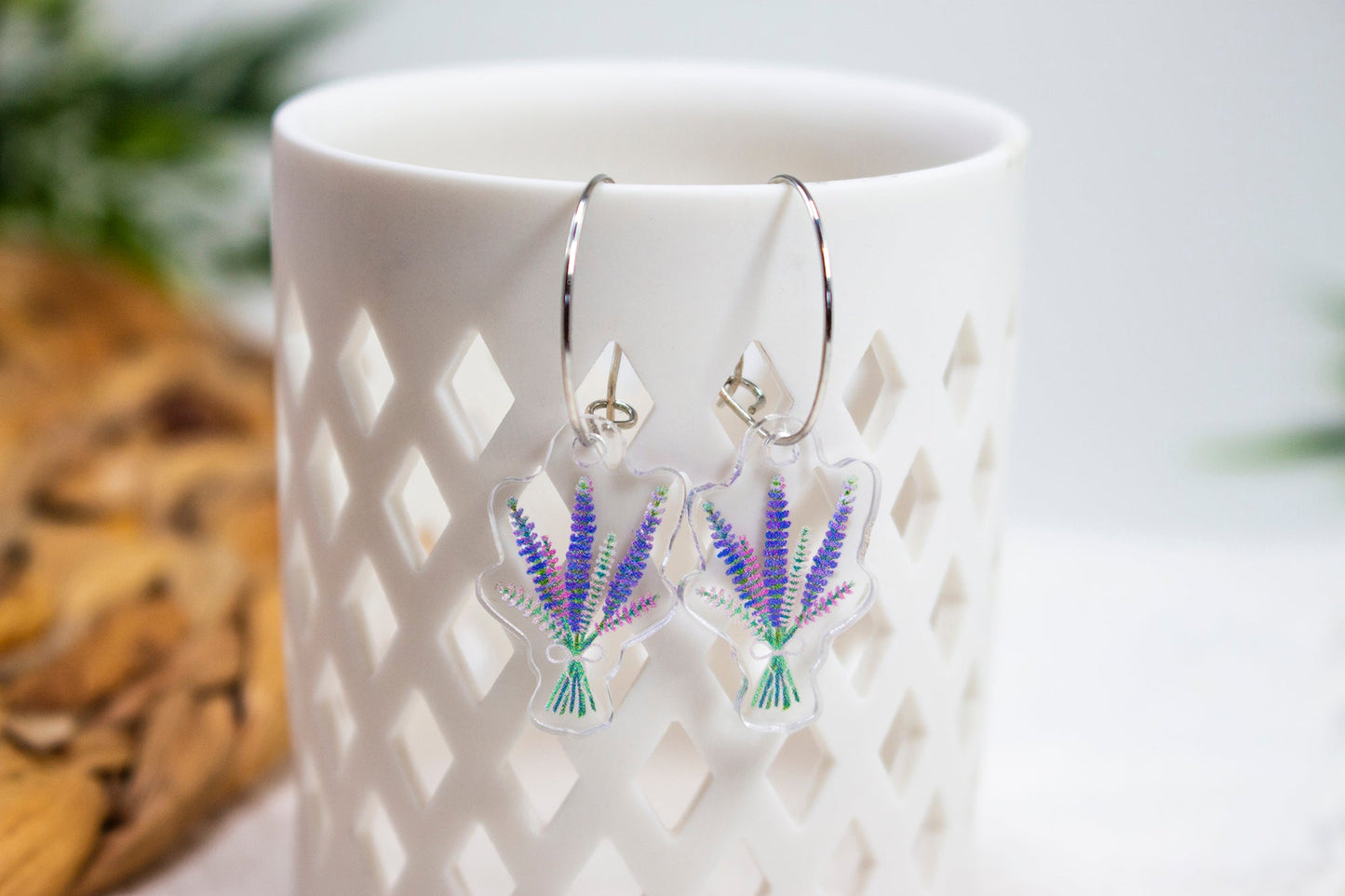 Lupines Wildflower Earrings
