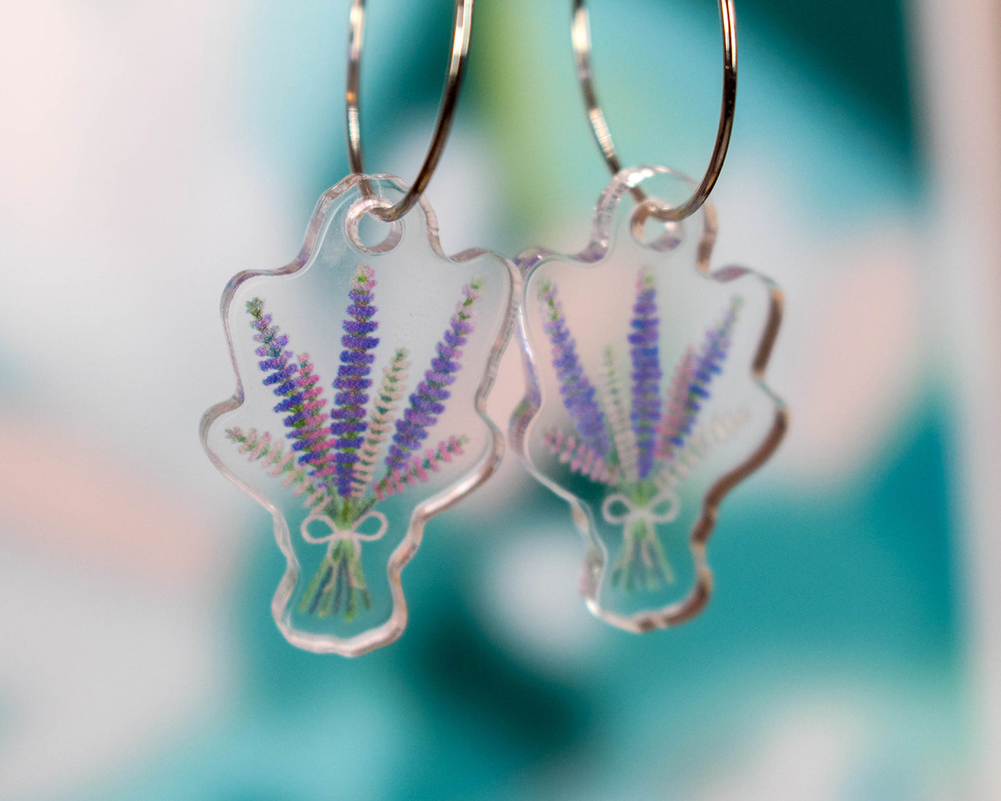 Lupines Wildflower Earrings
