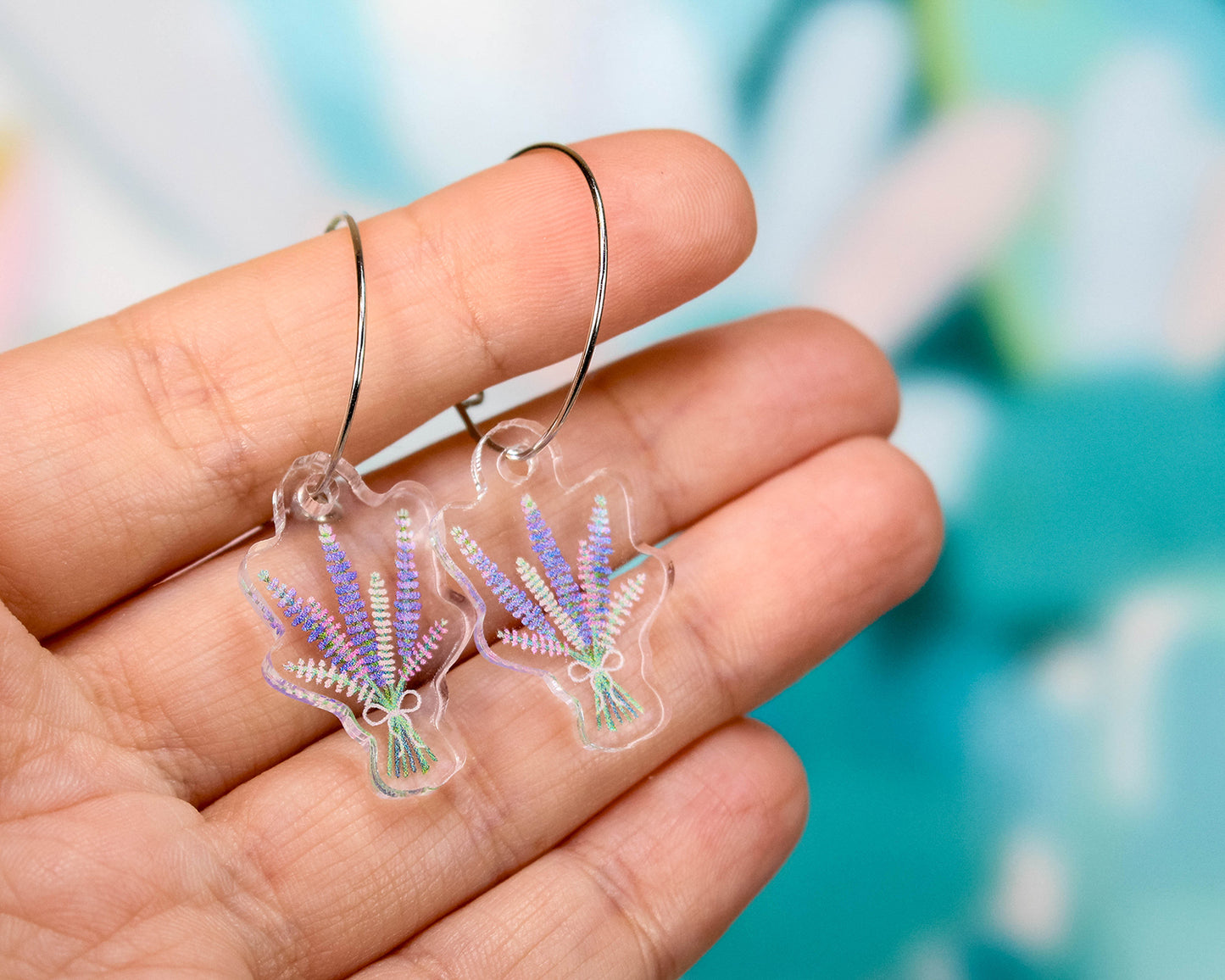 Lupines Wildflower Earrings