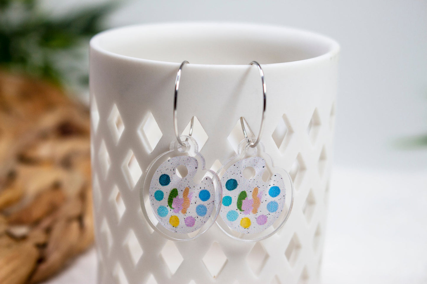 Paint Palette Artist Earrings
