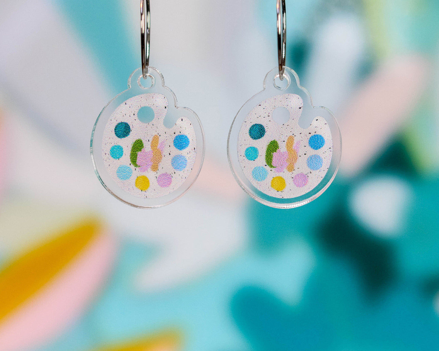 Paint Palette Artist Earrings