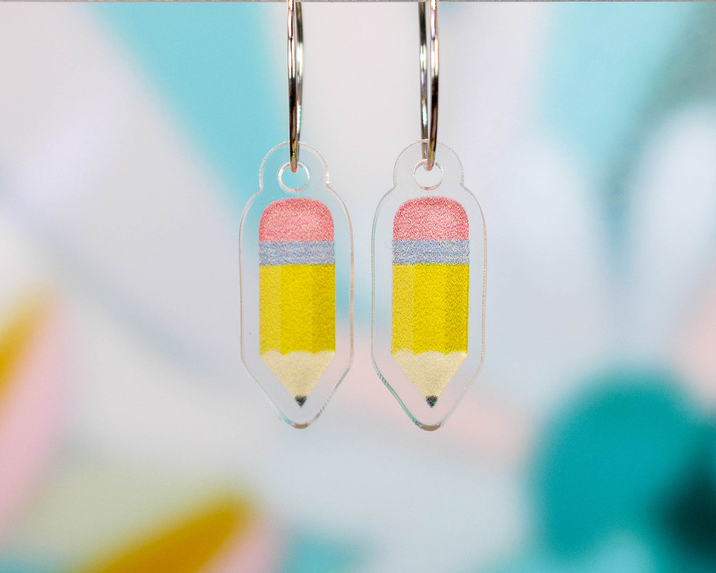 #2 Yellow Pencil Earrings - Teacher Gift