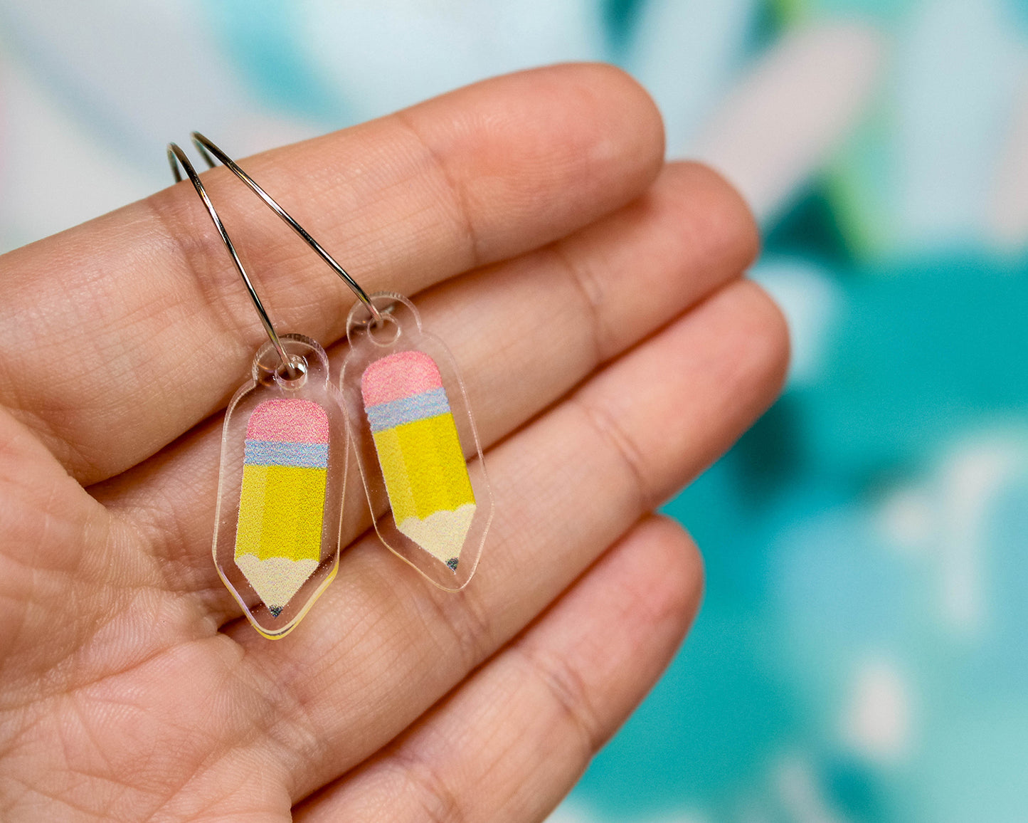 #2 Yellow Pencil Earrings - Teacher Gift