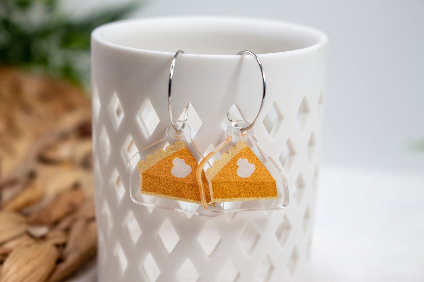 Pumpkin Pie Thanksgiving Autumn Earrings