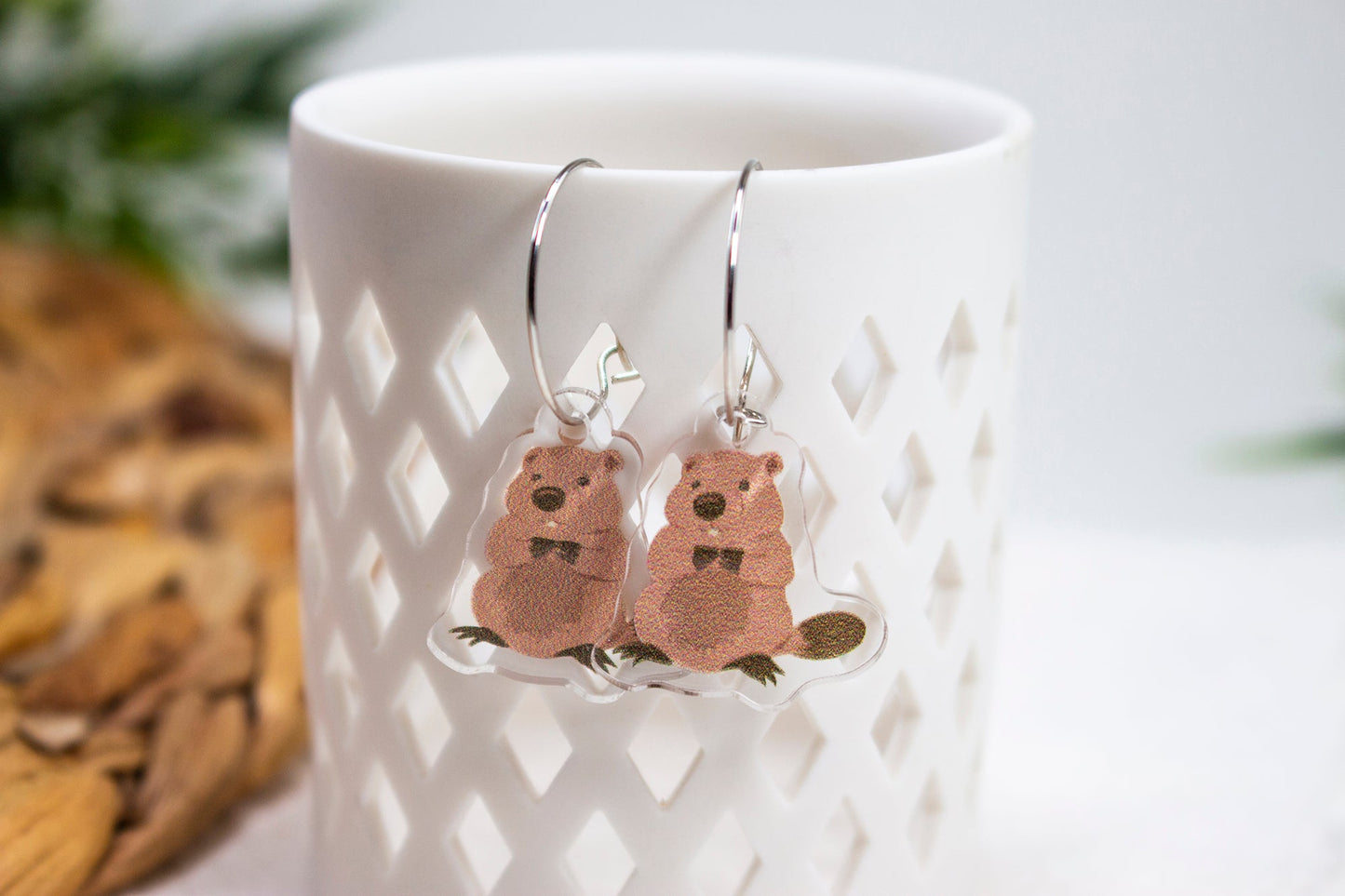 Beaver Earrings