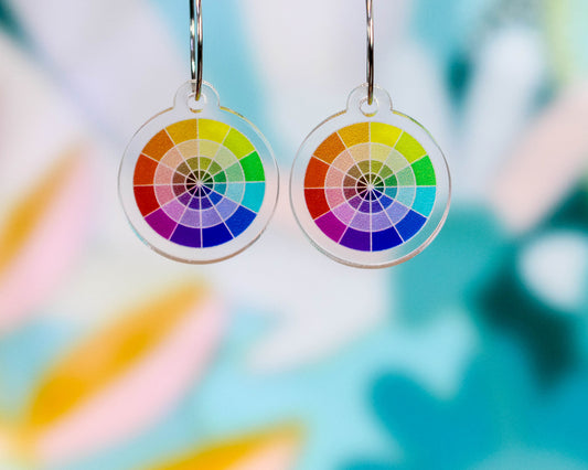 Color Wheel Artist Earrings