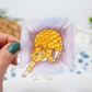 Clear Ginger Cat in a Box Sticker 2.8x2.8 inch