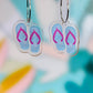 Aqua Blue Flip Flops Earrings