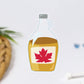 Clear Maple Syrup Bottle Sticker Canada 1.68" x 3"