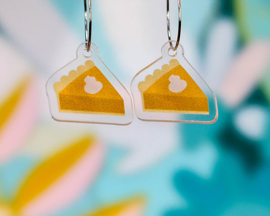 Pumpkin Pie Thanksgiving Autumn Earrings