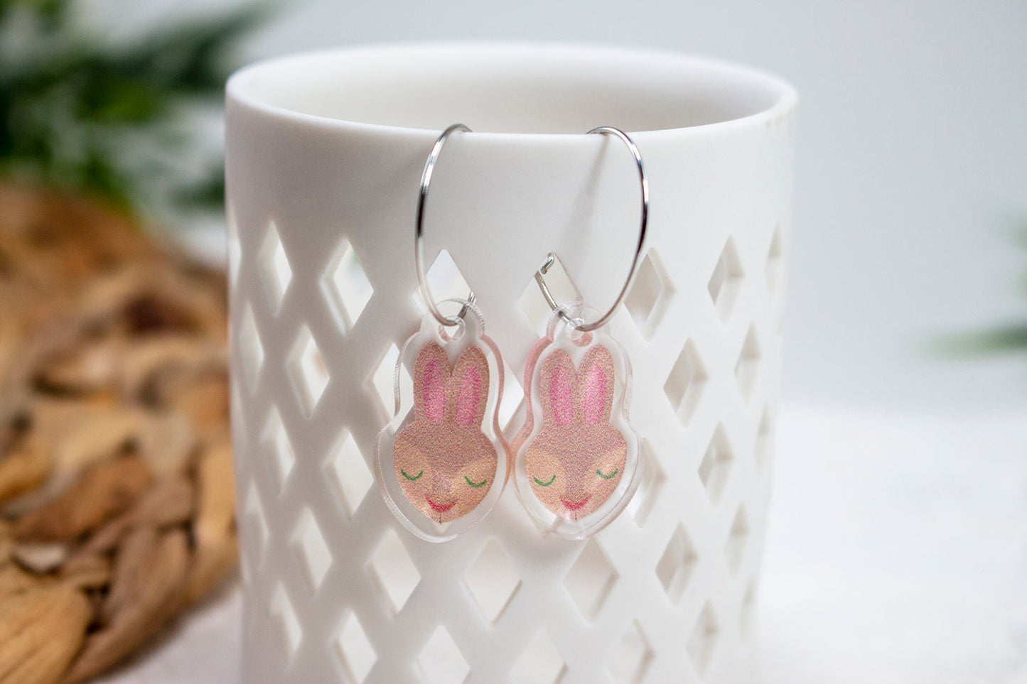 Brown Rabbit Earrings