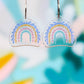 Boho Vine Rainbow Earrings